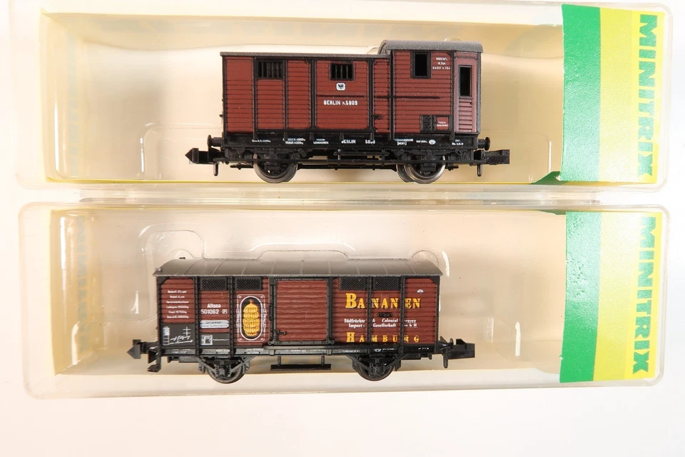 Minitrix Güterwagen-Set der KPEV 2-teilig neuw. OVP