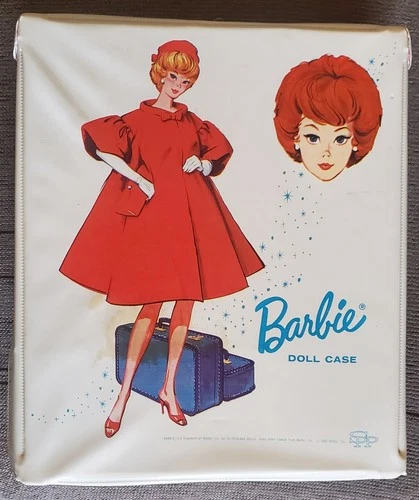 Barbies Vintage 1963 2-Ken Dolls, 2-Barbies,With Case And Accessories