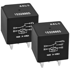 Relay 15328865 Pack of 2   40A 12V 5-Pin SPDT Automotive Relay for Chevy