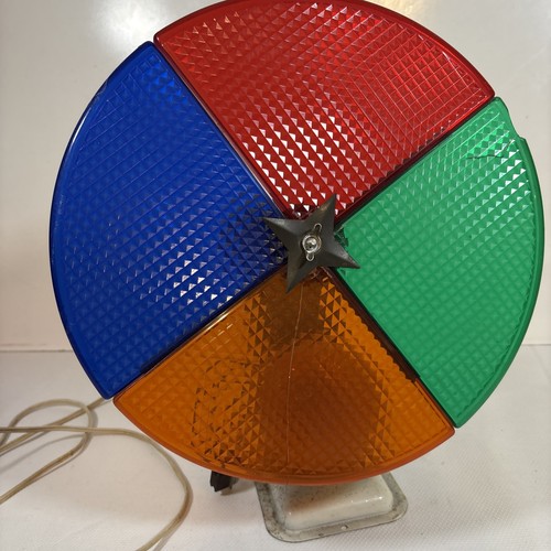 Spartus Rotating Color Wheel For Tinsel Tree Christmas USA Gold Tone - Picture 11 of 15