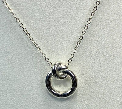 Kit Heath Hallmarked Sterling Silver Open Amity Pendant Necklace, 16'' /18''  NWT