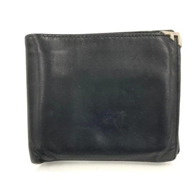 【Salvatore Ferragamo】Ferragamo Portefeuille Bi-pli, Cuir, Homme, Noir, Co... - Photo 1/4