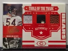 2007 Absolute Tools of the Trade /50 BRIAN URLACHER Jersey/Shoe/Ball Bears