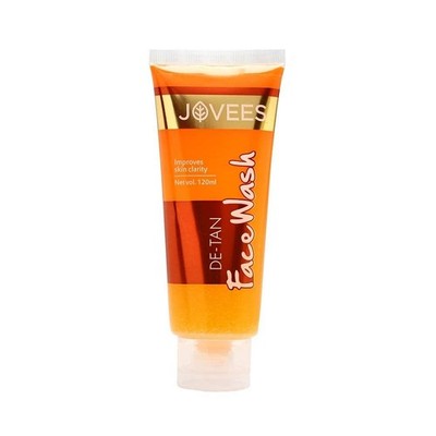 Jovees Herbal Detan Facewash, Glowing and Clear Skin Cleanser For Brighten 180ml
