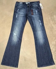 Vigoss Studio The Brooklyn Flare Stretch Blue Jeans Women’s 7/8 29