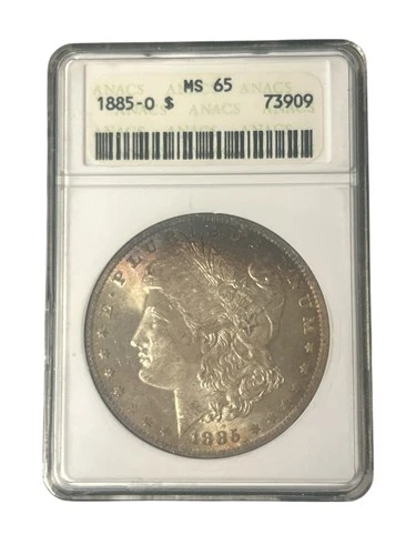1885-O Morgan Silver Dollar MS65 ANACS Certified $1 Coin