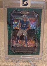 2022 Panini Prizm - Rookies Aidan Hutchinson #340 Green Scope Prizm /75 (RC)