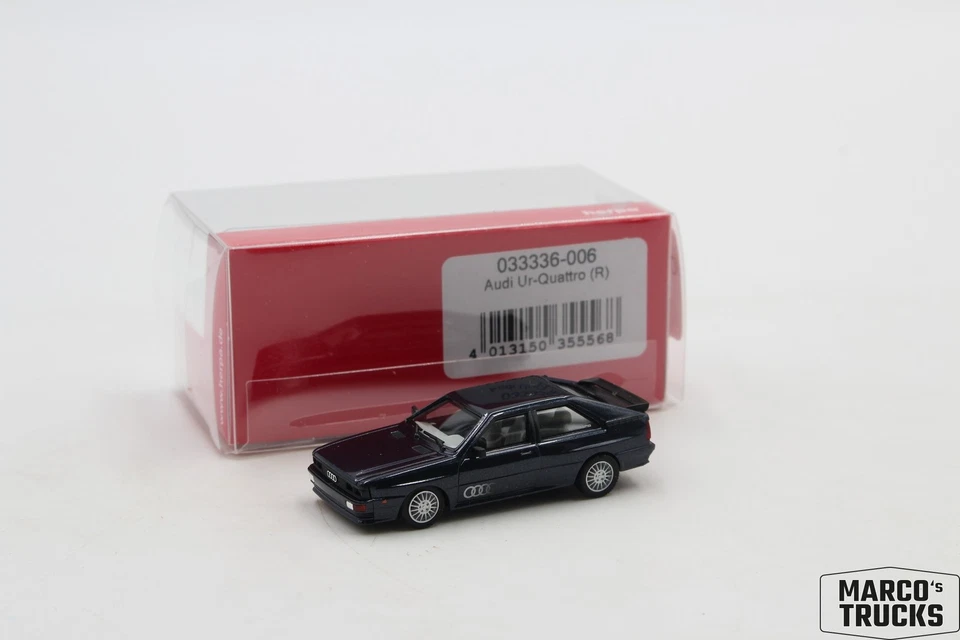 Herpa Audi Ur-Quattro, Amazonasblau Metallic Nr. 033336-006 1/87 /HN4307 - Bild 1 von 1