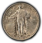 1918-S 25c Standing Liberty Silver Quarter - Luster - AU - SKU-Y6388