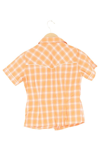 Freeman T. Porter Camicetta Donna Arancione Quadri Vintage (IT 40, EU 36) - Foto 2 di 2