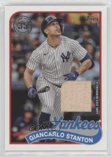 2024 Topps Series 1 1989 Topps Baseball Relics Giancarlo Stanton #89BR-GST 1l14