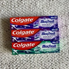 3 NEW Colgate MaxFresh Whitening toothpaste Mint 6.3 oz ea
