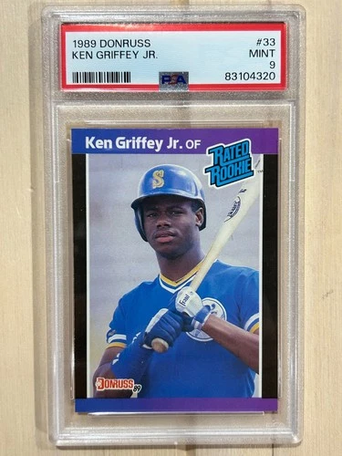 1989 Donruss - Ken Griffey Jr #33 Rated Rookie (RC) PSA 9 MINT