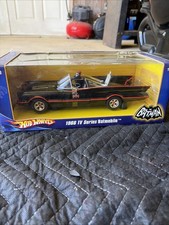 2008 Hot Wheels BLACK 1966 TV SERIES BATMOBILE 1:18 Scale Batman BIFF! sealed