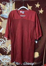 Vintage Russell Athletic Blank Mesh Football Jersey Size XL USA MADE RED