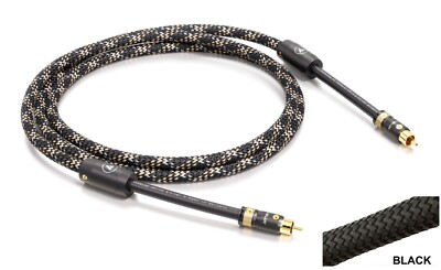  Viablue NF-75 Silver / HighEnd Digitalkabel / 75 Ohm / koaxial / T8 / Black 