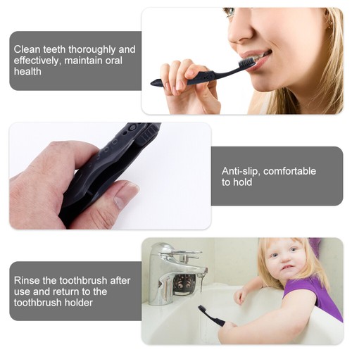8 PCS Sensitive Toothbrush Toothbrush Camping Foldable Toothbrush - Picture 6 of 12