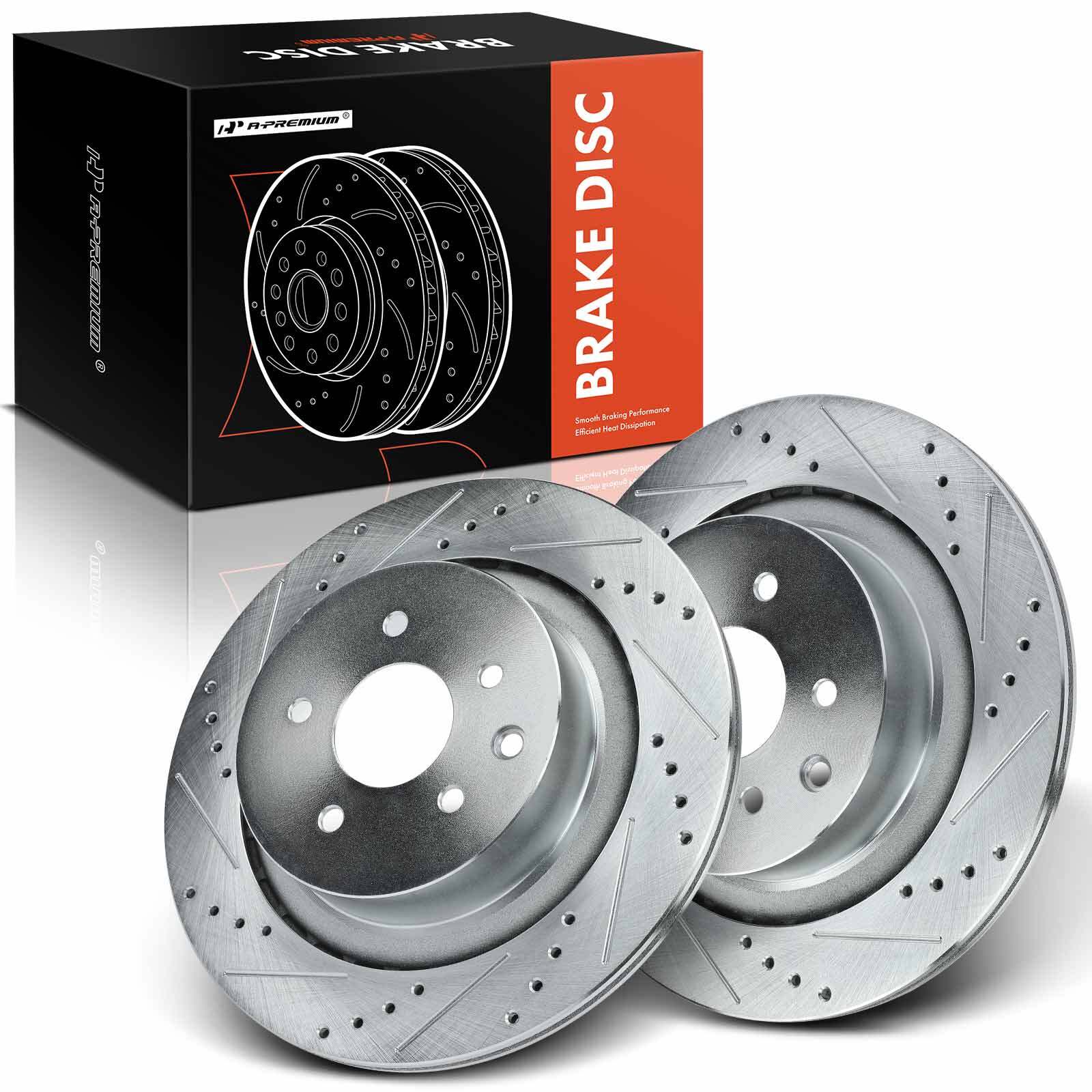 Hawk Talon Drilled & Slotted Rear Brake Rotor Set | 2009-2013 Infiniti G37 (HTC5006) main image 0