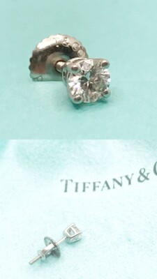 Tiffany Platinum Carat Diamond Single Stud Earring