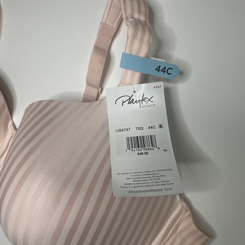 Playtex Secrets All Over Smoothing Underwire Bra 4747 Pink Pirouette 44C NEW - Picture 4 of 6