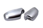 Matt Chrome Side Mirror Cap Replacement Lane Assist For Audi A4 A5 B8.5 8T 8F