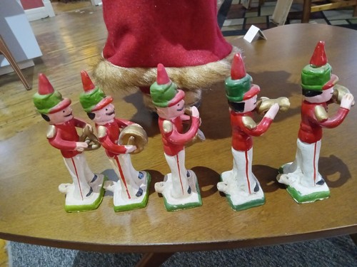 5 Pc Vintage Portuguese Barcelos Whistle Folk Art Musical Band Polychromed Clay - Picture 7 of 13