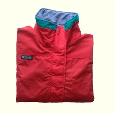 COLUMBIA BUGABOO VTG 90s OUTDOOR WINTER  SHELL JACKET WOMENs RED SZ L