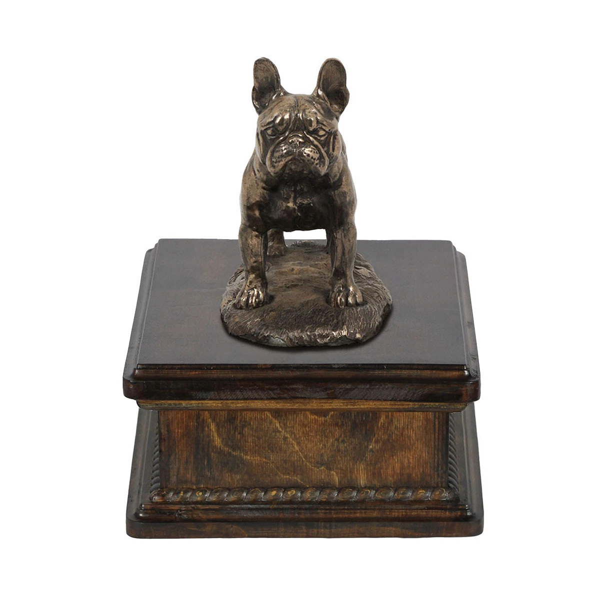 Französische Bulldogge, exclusive Urne, Kalte Bronze, ArtDog, AT