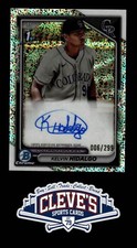 2024 BOWMAN CHROME AUTO KELVIN HIDALGO 6/299 SPECKLE REFRACTOR COLORADO ROCKIES