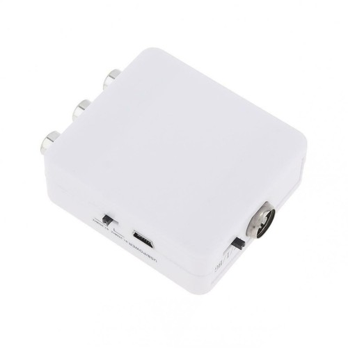 RCA to RF Modulator Converter Composite Audio Video Adapter Old TV Coaxial Port - Picture 4 of 9