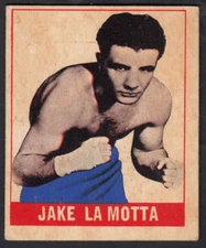 JAKE LAMOTTA 1948 Leaf Gum Co. BOXING CARD #102 RAGING BULL