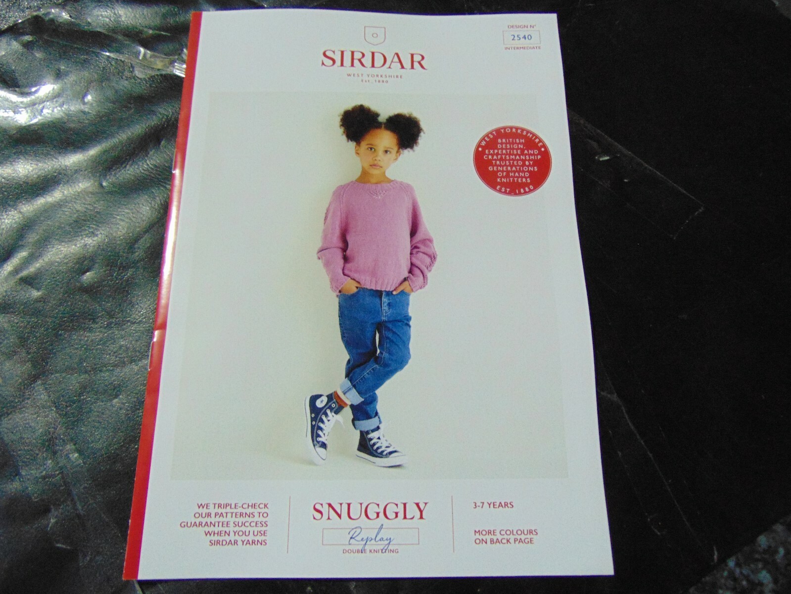 Sirdar Snuggly Replay Double Knitting Pattern 2540  3 - 7 Years Sweater