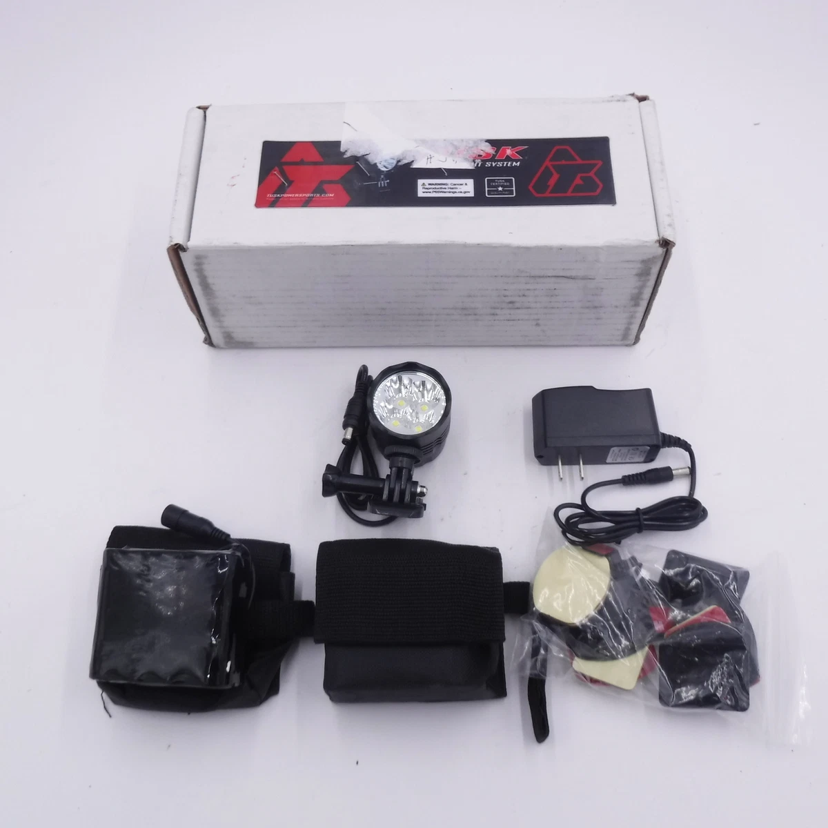 Tusk Helmet Light Kit Includes Single Light And 2 Batteries