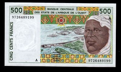 WEST AFRICA STATES 500 FRANCS 1997 YEAR UNC CONDITION PIC#110A