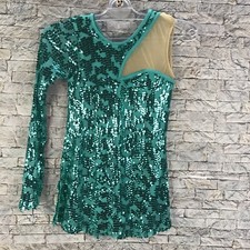 Balera LC Small Green Sequin Dance Outfit