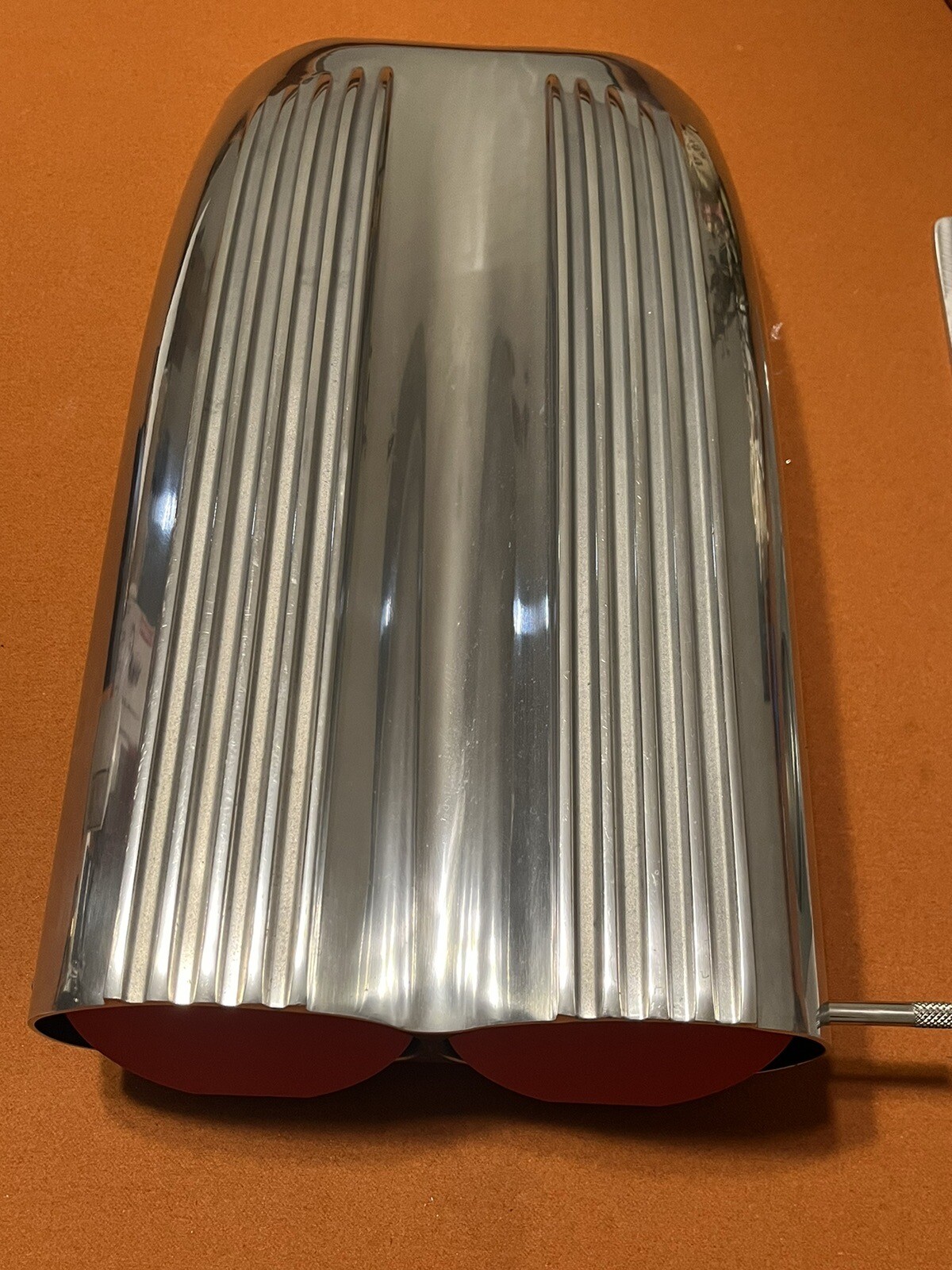 Polished Aluminum Single & Dual Carburetor Shotgun Finned Hood Scoop eBay