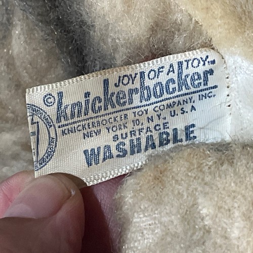 Vintage Knickerbocker Small Plush Animal Dog Blue Eyes Collectible - Picture 7 of 13