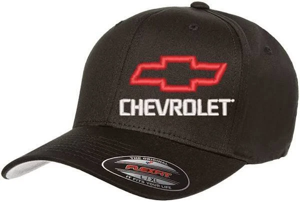 Bowtie hat cap fitted flexfit curved bill chevrolet chevy