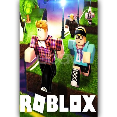 Roblox New Custom Silk Poster Wall Decor Ebay - roblox wall e