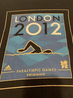 Adidas ParaOlympics Swimming London 2012 Shirt Sz Small B14