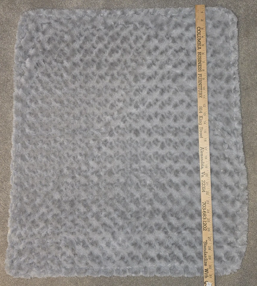 Blankets and Beyond Swirl/Stars Gray/White Baby Blanket Security Lovey Unisex  - Image 2 of 4