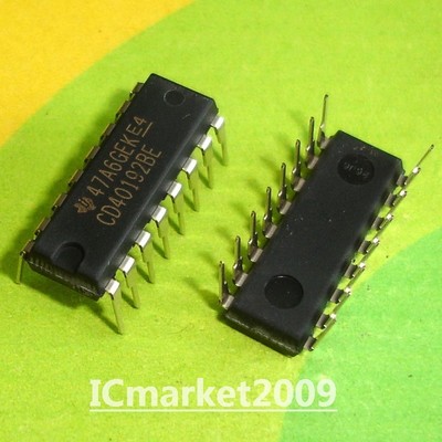 50 PCS CD40192BE DIP-16 CD40192 CMOS Presettable BCD Up/Down Counter ...