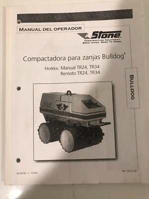 Tr34 Remote Key Loading Bulldog Trench Roller Models: Manual TR24, TR34 Remote TR24, TR34 Eng ...