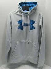 UNDER ARMOUR LOOSE WOMENS OFF WHITE PULLOVER HOODIE SIZE SM