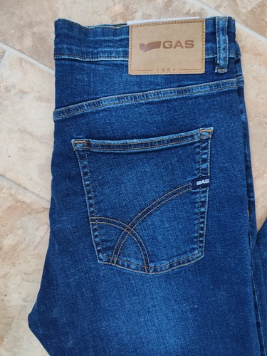 GAS Jeans, Size W33,L32, Blue, Mid Rise, Stretch ,Skinny Fit, Men's - 第 2/11 張圖片