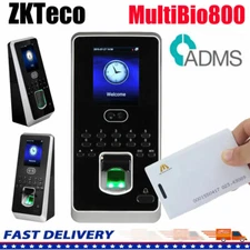 ZKTeco Multibio800 TCP/IP Face Fingerprint Time Attendance Access Control System