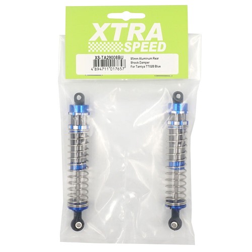 Xtra Speed 95mm Aluminum Rear Shock Damper For Tamiya TT02B Top Force DF03 Blue - Picture 2 of 2