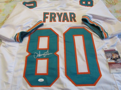 Irving Fryar Miami Dolphins Autograph Signed Custom Style Jersey JSA - Picture 4 of 5