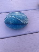 Artisan Hand Painted Rock  Seascape