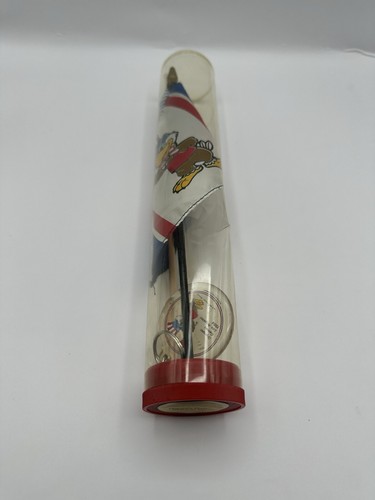 Lotto portachiavi bandiera souvenir olimpiche bandiere 1984 23° bandiera olimpiadi Sam l'aquila - Foto 6 di 7